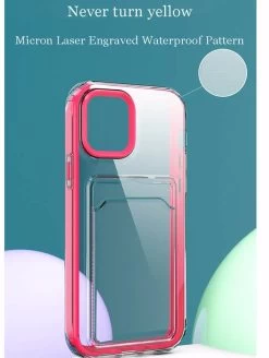 Beakey Clear Card Case Slim Fit Protective Soft TPU Case With Card Holder For IPhone 13/13Pro/Pro Ma -Madam Clothing Store c985bf1414d71ff7a0eb1fb3bc685b0a