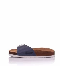 Moosefield Unisex Madrid Leather Sandals - Dark Blue -Madam Clothing Store caa54e42 e01e 43c6 8278 da768b523c6f