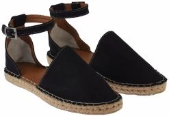 Cotto Women's Hand Made Espadrilles - Black