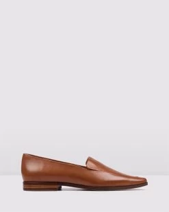 Jo Mercer Women's Vance Loafers Tan Leather Flats