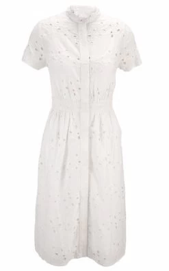 Heine Floral Broderie Dress Ecru -Madam Clothing Store cdc2bfe00820378211bf07e8613f3a88