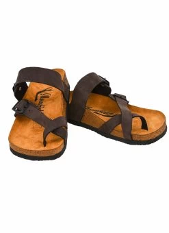 Moosefield Unisex Leather Sandals - Brown -Madam Clothing Store d038a846781ac36ab437a5b05fae7241