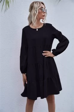 Anette Women's Off Shoulder Dress Black -Madam Clothing Store d05285dc 87be 4d77 8d08 a47804737d35