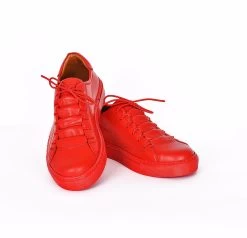 Noosy Women's Genuine Leather Sneakers - Red -Madam Clothing Store d16b4e4a4c7069229a728f6cc185ed7e