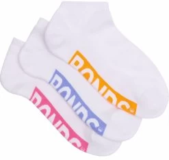 12 Pairs X Bonds Womens Cushioned Logo Low Cut Socks White 09K