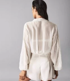 Reiss Women's Martina Applique Embroide - White -Madam Clothing Store d3c25c1af3ab377eedbb92709de40ce5