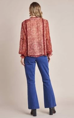Gysette Women's Ophia Blouse - Maroon Wild Nerium 7 Gysette Women's Ophia Blouse - Maroon Wild Nerium -Madam Clothing Store d3f334c7 5209 49ea b13c 5391014725be