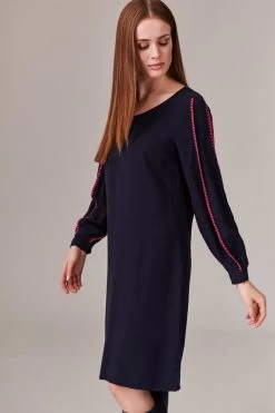 Tatuum Women's Evisi Dress Navy Blue -Madam Clothing Store d473d2aa6dec8e8077fda083e888c46b