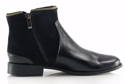 Bosccolo Women's Leather Black/Suede Boots -Madam Clothing Store d4c52df62ff4643910580b7d0f9e2935