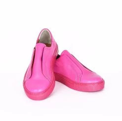 Noosy Women's Genuine Leather Sneakers - Fuchsia -Madam Clothing Store d4df2de03875cac8973c005085a30a42