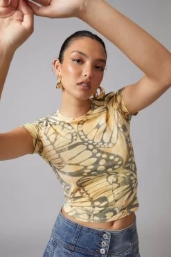 Factorie Fitted Graphic Tee Yellow