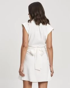 REUX Women's France Dress - White -Madam Clothing Store d7428ba4733bacfe079b61fdb4f8fd5e