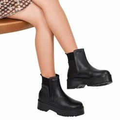 Noosy Women's Genuine Leather Boots - Black -Madam Clothing Store d778adb3 c740 4f84 b4b6 349c4a52d255