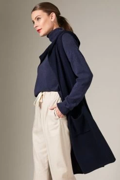 Grace Hill Cashmere Blend Hooded Cardi Oatmeal Marl -Madam Clothing Store d845fcfc6eec9ddea61f562acbad8965