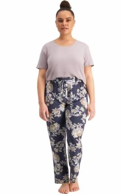 Womens Jockey Life Pant Wide Leg Loungewear French Marigold