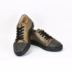 Women Bronze-black Handmade Vegan Sneakers -Madam Clothing Store d99ea48ea74257dcffcb65508fefab81