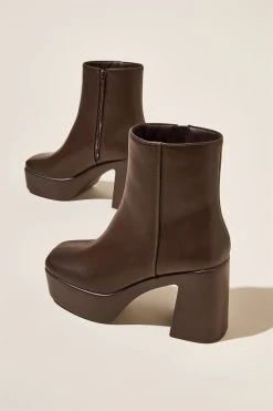 Rubi Shoes Hanna Platform Ankle Boot Brown -Madam Clothing Store d9ad546ea22e1c4a860d8e080ab8ec58
