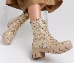 BOSCCOLO Women's Leather Boots Beige -Madam Clothing Store da3f672f 54e8 4675 a6bc dacc5dc21fd1