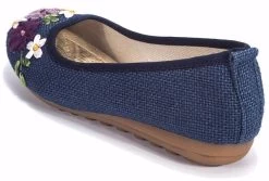 Beakey Embroidered Ethnic Style Flats Comfortable Linen Shoes-Blue -Madam Clothing Store dac72ff3c9d79e7f0e46c4b8a9662faf