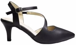 Clarice Naf Leather Heeled Sandals - Black