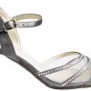 Clarice Demure Leather Heeled Sandals - Grey/Satin -Madam Clothing Store dc8b4c45 b251 4321 a85d 772b9ea12142