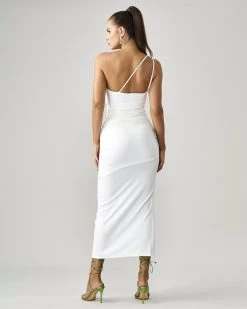 BWLDR Women's Matias Dress X Kristina - White -Madam Clothing Store ddbf0ba05bdb6dda635e7297c32675f8