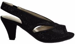 Clarice Nagle Leather Heeled Sandals - Black/Micro