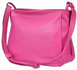 BOSCCOLO Women's Leather Fuchsia Shoulder Bag -Madam Clothing Store e2c404056802bee529c1e3f1e9b4fa63