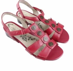 Womens Homyped Celia Deep Red Sandals Slip On Low Heel Shoes 8 Womens Homyped Celia Deep Red Sandals Slip On Low Heel Shoes -Madam Clothing Store e309c6bfb29d2662345b071d65901d89