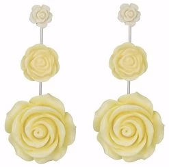 Dannijo Silver Plated Resin Drop Earrings