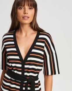 CALLI Women's Petras Mini Dress - Orange Stripe -Madam Clothing Store e4a2a3ccf2e5ffcffd48e54388d5ebd2