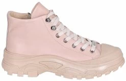 Noosy Women's Genuine Leather Boots - Powder