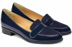 BOSCCOLO Woman's Leather Moccasin Navy Blue -Madam Clothing Store e6528158 67e8 4a5c b2a7 8cc5e593e4b6