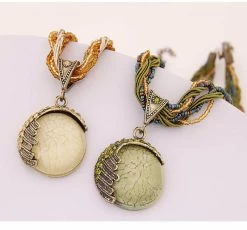 Beakey Vintage Bohemian Gemstone Pendant Necklace-Green 9 Beakey Vintage Bohemian Gemstone Pendant Necklace-Green -Madam Clothing Store e6e2cbaeef7eeb541257e257bc5442df