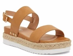 Womens Footwear Sandler Wave Camel Smooth Sandals
