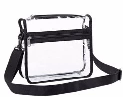 Beakey Clear Crossbody Purse Bag Gym Shoulder Bag With Front Pocket And Adjustable Strap