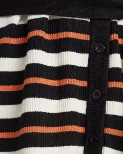 CALLI Women's Petras Mini Dress - Orange Stripe -Madam Clothing Store e94576dabb117cddb1b7d3e6faea0754