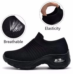 Beakey Womens Walking Shoes Arch Support Comfort Mesh Non Slip Sneakers-Red -Madam Clothing Store ea5a83ad13b81a136caed65e95b521b1