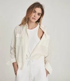 Reiss Women's Junie Casual Shirt - Yellow