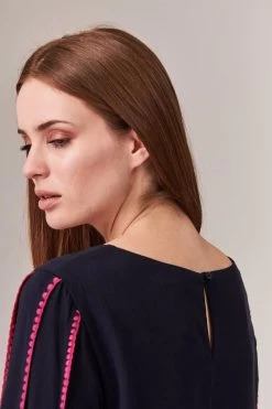 Tatuum Women's Evisi Dress Navy Blue -Madam Clothing Store ec1ed3618ce8e2fe75bfa787050029d5