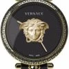 Versace Women's 22 Leather Watch - Black/Golden/Black -Madam Clothing Store ec775432e6cb7a2a62277077dc1f932c