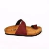Moosefield Unisex Leather Sandals - Burgundy -Madam Clothing Store ed7520c29dc5af29ba476553c6afd08b