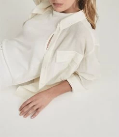 Reiss Women's Junie Casual Shirt - Yellow -Madam Clothing Store ef70c1ac7f582f49ba950400e376cbb0