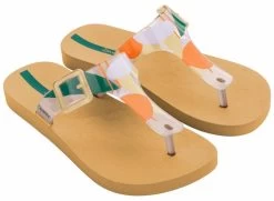 Ipanema Shoes URBAN ART Womens Grendene Shoes In Yellow Multi