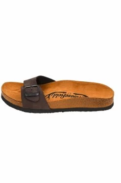 Moosefield Unisex Madrid Leather Sandals - Brown -Madam Clothing Store f064f34f5af298147dc61035fb5485fd