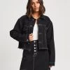 CALLI Women's Tia Denim Jacket - Washed Black -Madam Clothing Store f0d9849d11838950c941ea3cc39f71bf