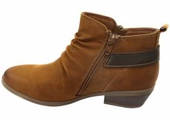 Planet Shoes Callista Womens Comfortable Low Heel Leather Ankle Boots - Almond -Madam Clothing Store f1db76807a148e6f5106d2ec7cecb91e