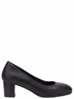 Womens Hush Puppies The Block Heel Black Work Heel Shoes