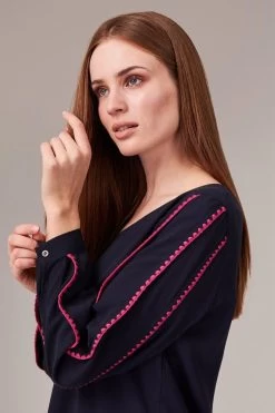 Tatuum Women's Evisi Dress Navy Blue -Madam Clothing Store f3617e1fab2e9d18cbcc3e7c50a1ff93