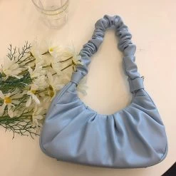 Beakey Gabbi Bag Vegan Leather Vintage Hobo Handbag Fashionable For Women-Blue -Madam Clothing Store f38e19375811005d9adbf776d91b26f6
